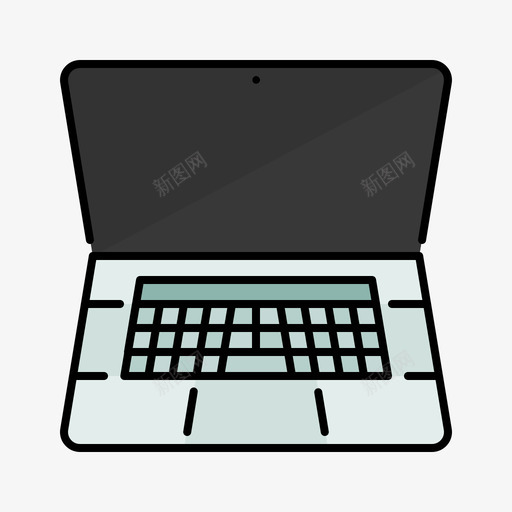 Macbook苹果产品1线性颜色图标svg_新图网 https://ixintu.com Macbook 产品 线性 苹果 颜色