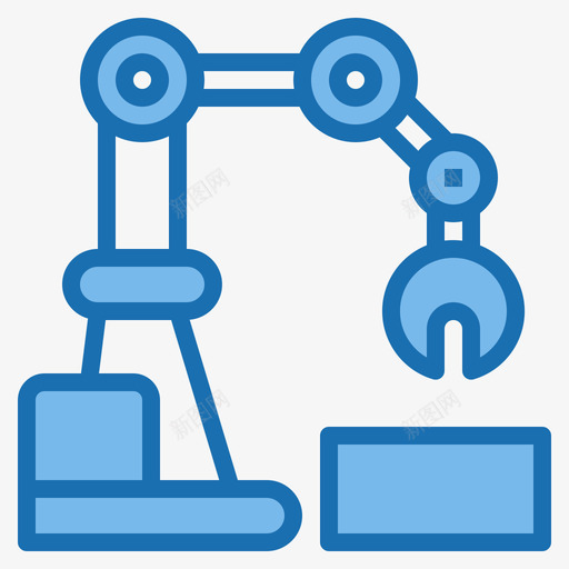 机械臂ai代表地球3蓝色图标svg_新图网 https://ixintu.com ai 代表 地球 机械 蓝色