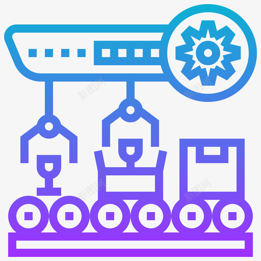 制造批量生产16梯度图标svg_新图网 https://ixintu.com 制造 批量生产 梯度