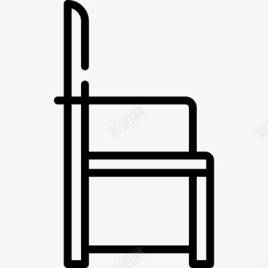 线性家具49把椅子图标图标