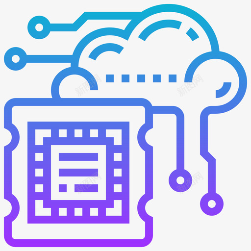 云网络分析8梯度图标svg_新图网 https://ixintu.com 分析 梯度 网络
