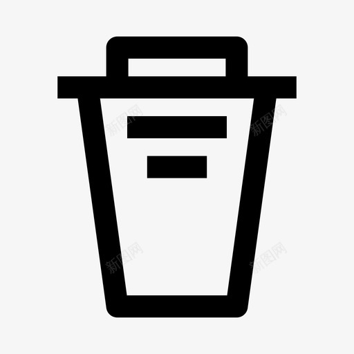 垃圾箱回收站用户界面图标svg_新图网 https://ixintu.com 回收站 垃圾箱 用户界面