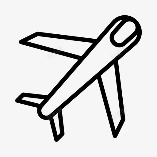 飞机保险79直线图标svg_新图网 https://ixintu.com 保险 直线 飞机