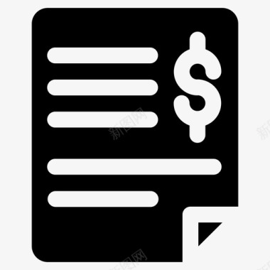 财务报告商业文件文档图标图标