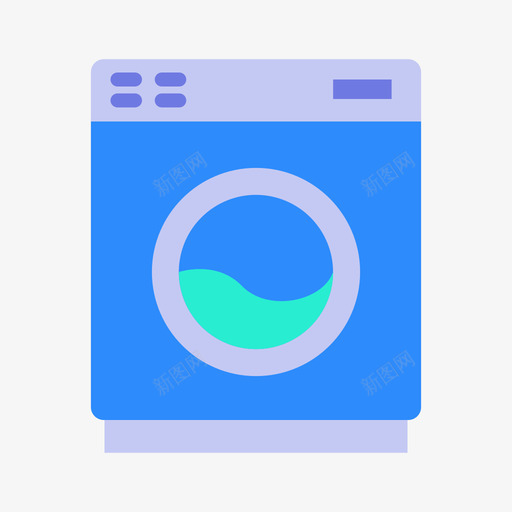 洗衣机家用22平房图标svg_新图网 https://ixintu.com 家用 平房 洗衣机