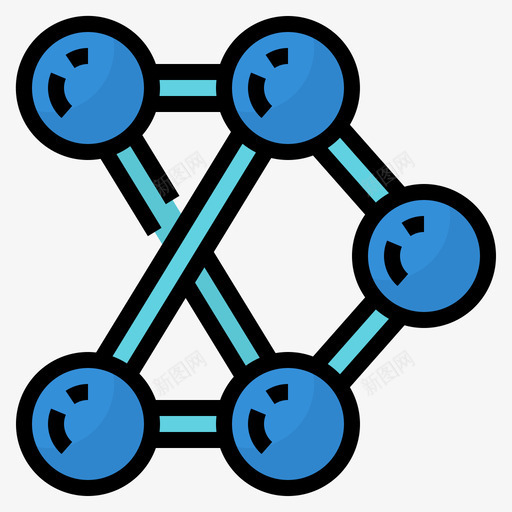 网络人工智能91线性颜色图标svg_新图网 https://ixintu.com 人工智能 线性 网络 颜色