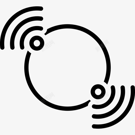 wifi免费点连接热点图标svg_新图网 https://ixintu.com wifi 免费 技术 无线 热点 连接