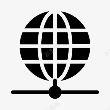 全球共享浏览器连接图标图标