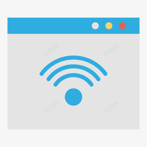 Wifiseo143扁平图标svg_新图网 https://ixintu.com Wifi seo 扁平