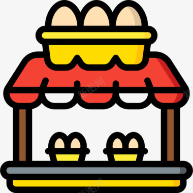 鸡蛋市场66线颜色图标图标