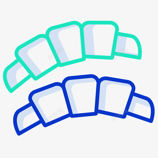 牛角面包咖啡图标3轮廓颜色svg_新图网 https://ixintu.com 咖啡 图标 牛角 轮廓 面包 颜色