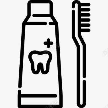 牙膏护理清洁图标图标