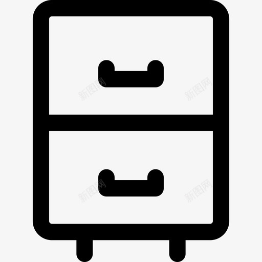 文件柜办公室1线性图标svg_新图网 https://ixintu.com 办公室 文件柜 线性