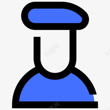 艺术家艺术13蓝色图标图标