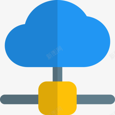 云网络web应用程序开发平面图标图标