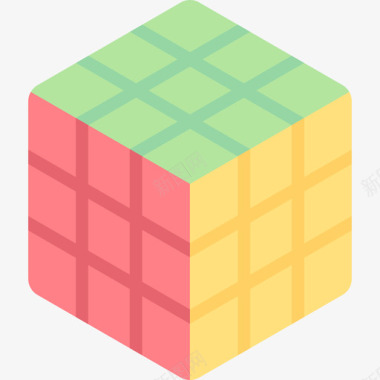 RubiksCube游戏92扁平图标图标