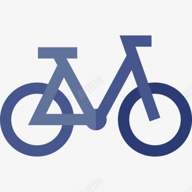 自行车健身111平坦图标图标