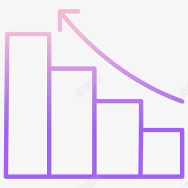 利润商业战略32轮廓梯度图标图标