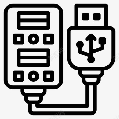 usb电源条小工具端口图标图标