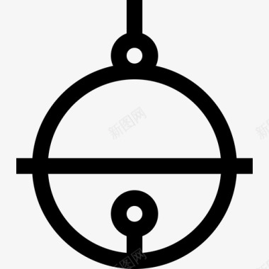 铃铛圣诞装饰7线性图标图标