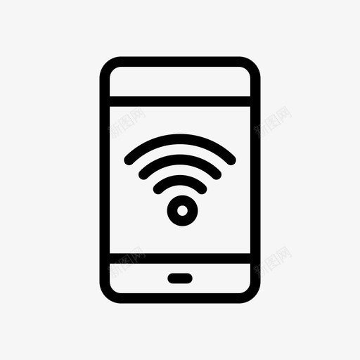 热点移动信号图标svg_新图网 https://ixintu.com wifi 信号 图标 字形 无线 热点 移动 网络 通信线路