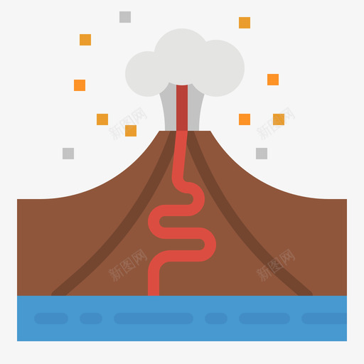 火山室外景观2平坦图标svg_新图网 https://ixintu.com 室外 平坦 景观 火山