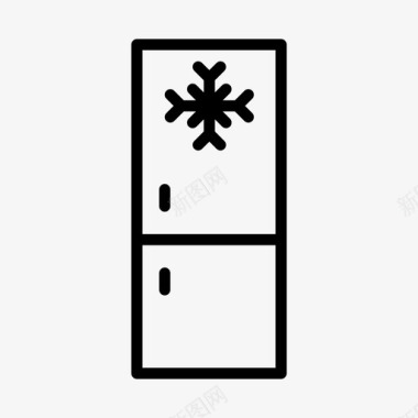 冰箱电子75线性图标图标
