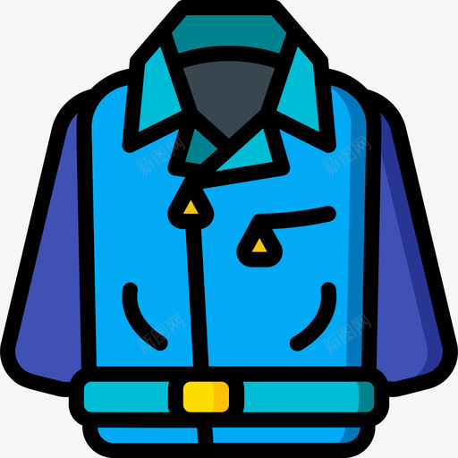夹克时装和服装1线性颜色图标svg_新图网 https://ixintu.com 夹克 时装 服装 线性 颜色