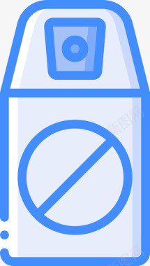 杀虫剂害虫防治3蓝色图标图标