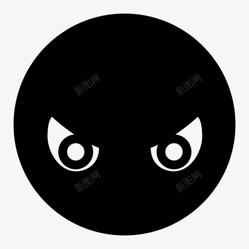 恶魔猫眼猫图标svg_新图网 https://ixintu.com 哥们 恶魔 猫眼 精灵