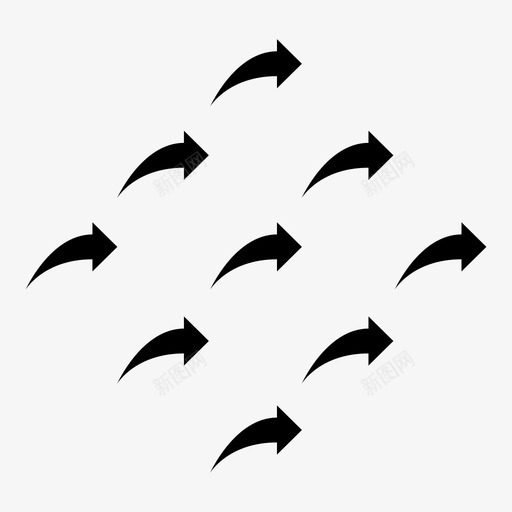 图案箭头画笔图标svg_新图网 https://ixintu.com 几何 图案 填充 瓷砖 画笔 箭头