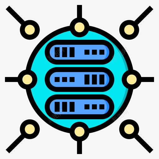 网络编程77线性颜色图标svg_新图网 https://ixintu.com 线性 编程 网络 颜色