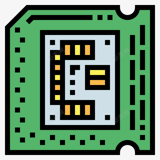 处理器计算机设备4线性颜色图标svg_新图网 https://ixintu.com 处理器 线性 计算机 设备 颜色