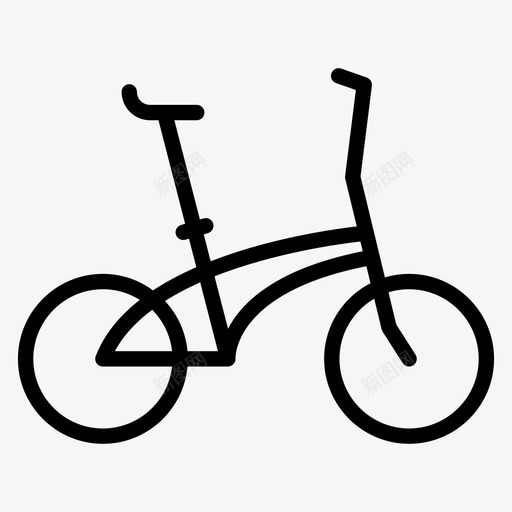 折叠自行车自行车运动图标svg_新图网 https://ixintu.com 折叠 自行车 运动