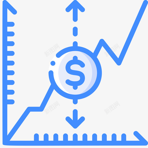 市场波动投资66蓝色图标svg_新图网 https://ixintu.com 市场 投资 波动 蓝色