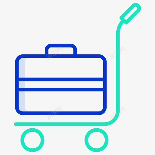 行李旅行259线性彩色图标svg_新图网 https://ixintu.com 彩色 旅行 线性 行李