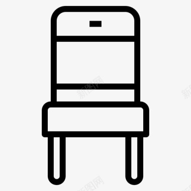椅子家具装饰8直线型图标图标