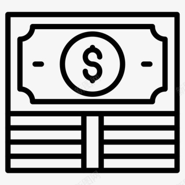 seo货币营销符号现金行64美元图标图标