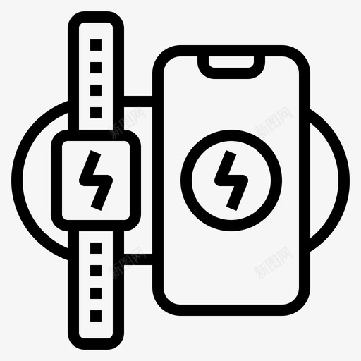 充电器小工具31线性图标svg_新图网 https://ixintu.com 充电器 小工 工具 线性