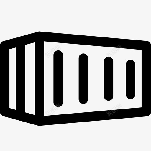 集装箱仓库5线性图标svg_新图网 https://ixintu.com 仓库 线性 集装箱