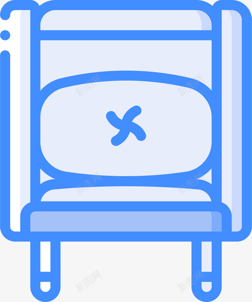 躺椅办公家具1件蓝色图标svg_新图网 https://ixintu.com 1件 办公 家具 蓝色 躺椅