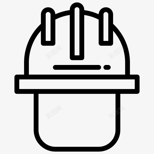 头盔结构172线形图标svg_新图网 https://ixintu.com 头盔 线形 结构