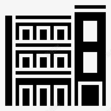 社会住房公共服务27字形图标图标