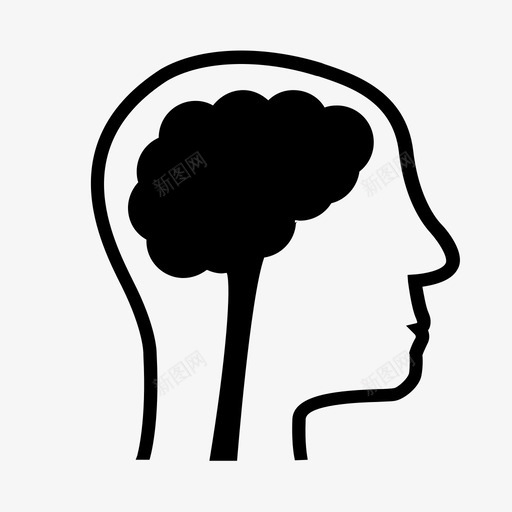 思想头脑心理图标svg_新图网 https://ixintu.com 头脑 心理 思想