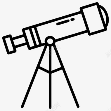 望远镜科学技术3大纲图标图标
