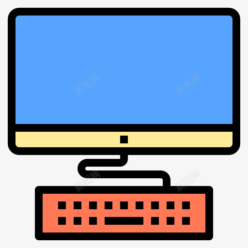 计算机数字学习2线性颜色图标svg_新图网 https://ixintu.com 学习 数字 线性 计算机 颜色