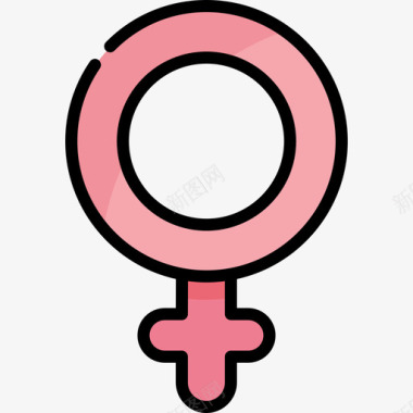 女性性别认同15直系肤色图标图标