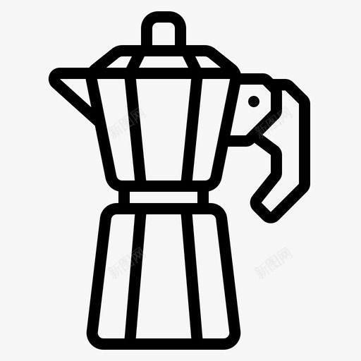摩卡壶生意咖啡图标svg_新图网 https://ixintu.com 咖啡 咖啡店 摩卡壶 生意