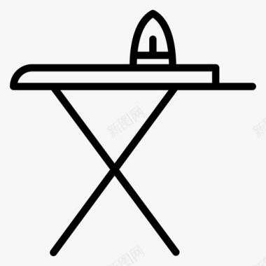 铁制桌子器具11线性图标图标