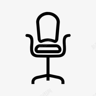 办公椅行政椅办公家具图标图标